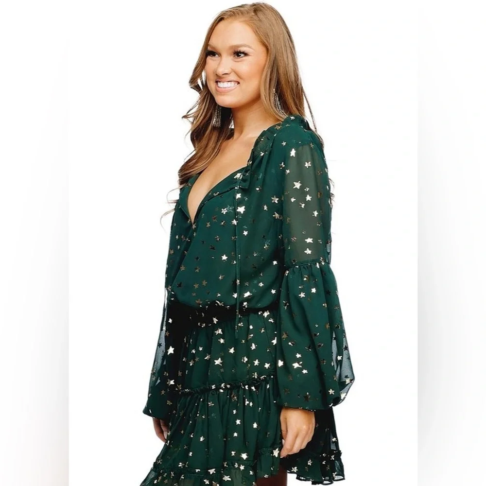 Buddy Love Green Star Dress - Picture 2 of 7